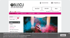 Desktop Screenshot of oblecu.cz