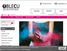 Tablet Screenshot of oblecu.cz